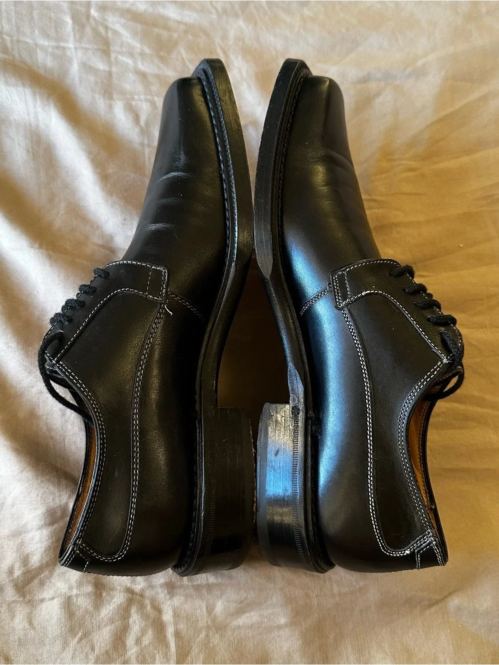 Vintage Antonio Maurizi Men’s 3157 Leather 39 Oxford Square Toe 39 EU 6.5 US